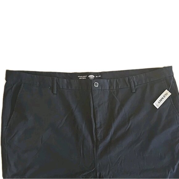 Old Navy Mens Ultimate Straight Fit Chino Pants Black 4XL 48x30 - Picture 2 of 5